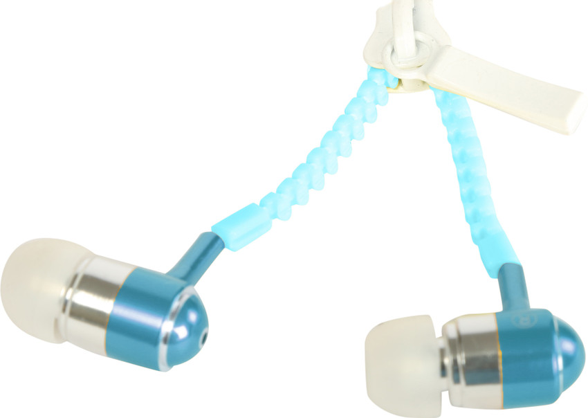 One Stop Shop Glow In Dark Earphones With Microphone Zipper 3.5