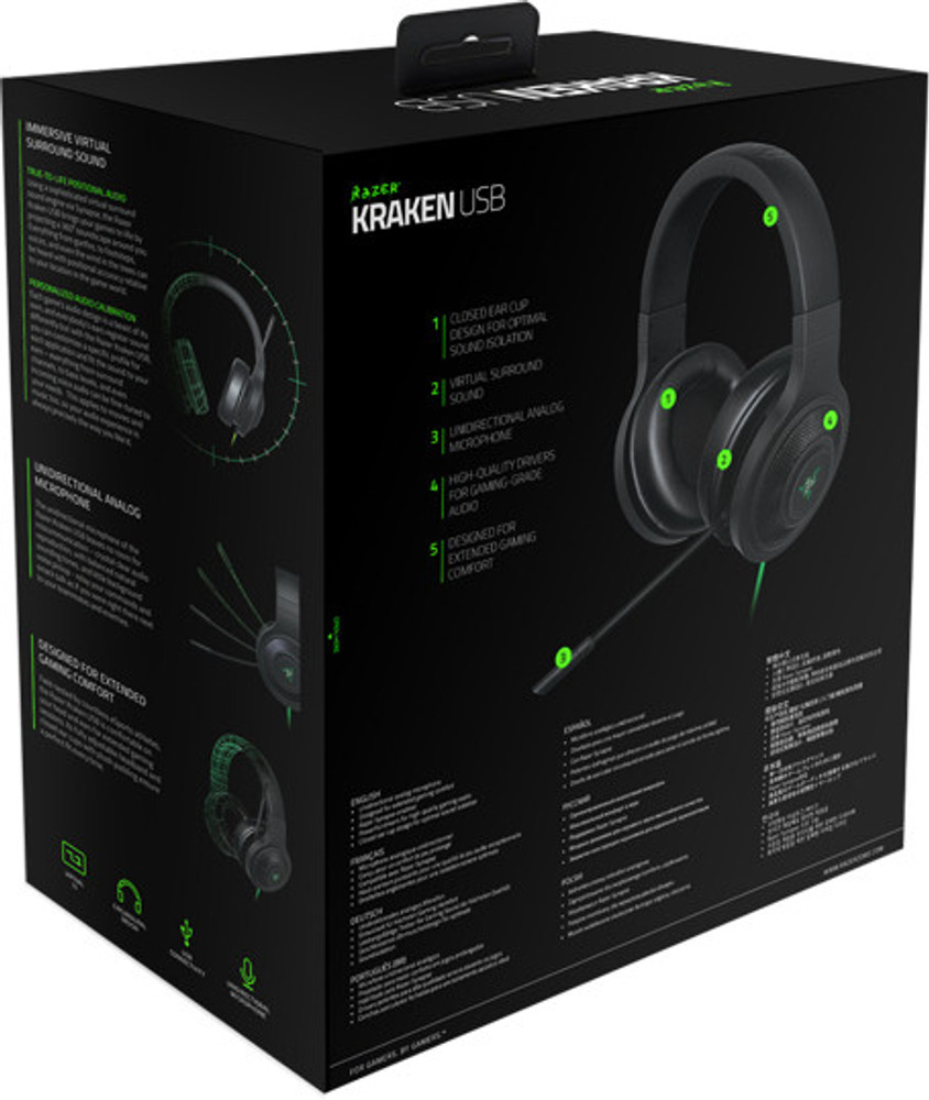 Razer Kraken USB Essential Gaming Headset FRML Wired Headset