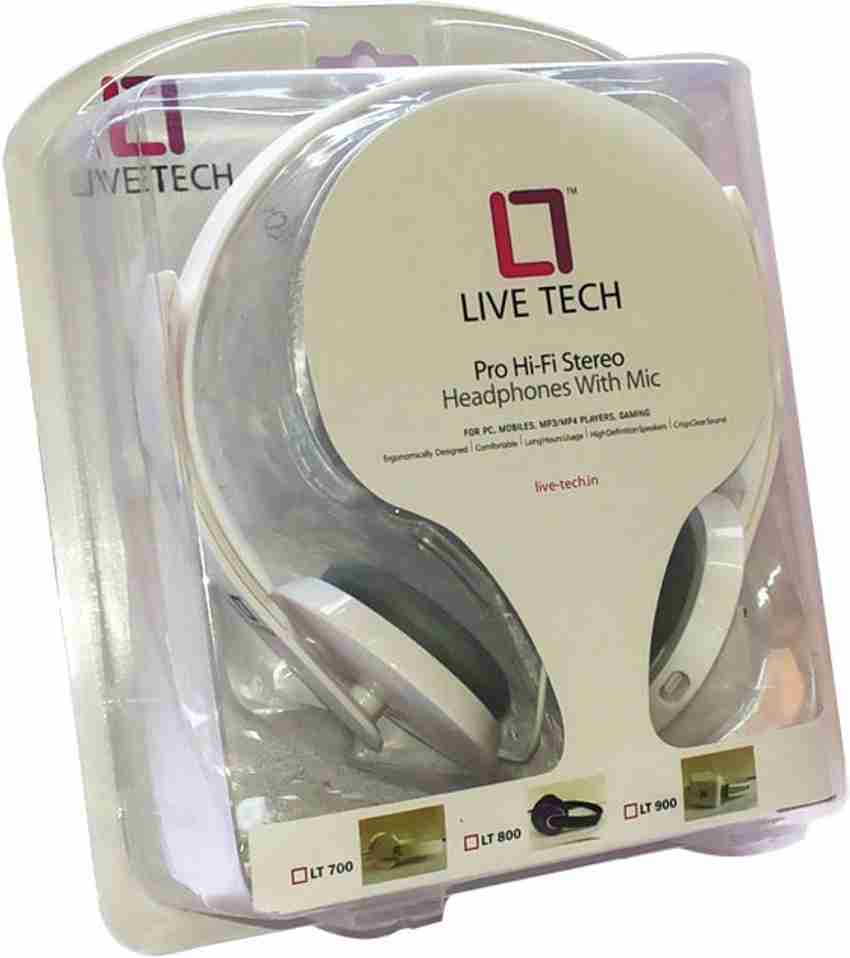 Live Tech LT 800 Wired Headset Price in India Buy Live Tech LT