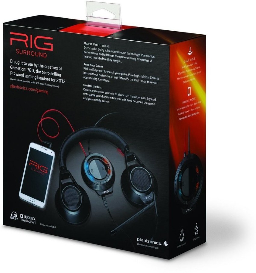 PLANTRONICS RIG Surround USB Amplifier Wired Headset Price in