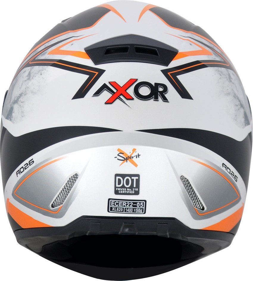 Axor A026 SPIRIT DULL BLACK KTM ORANGE Motorsports Helmet Buy