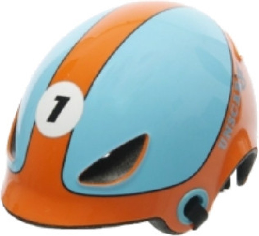 Blue and best sale orange bike helmet