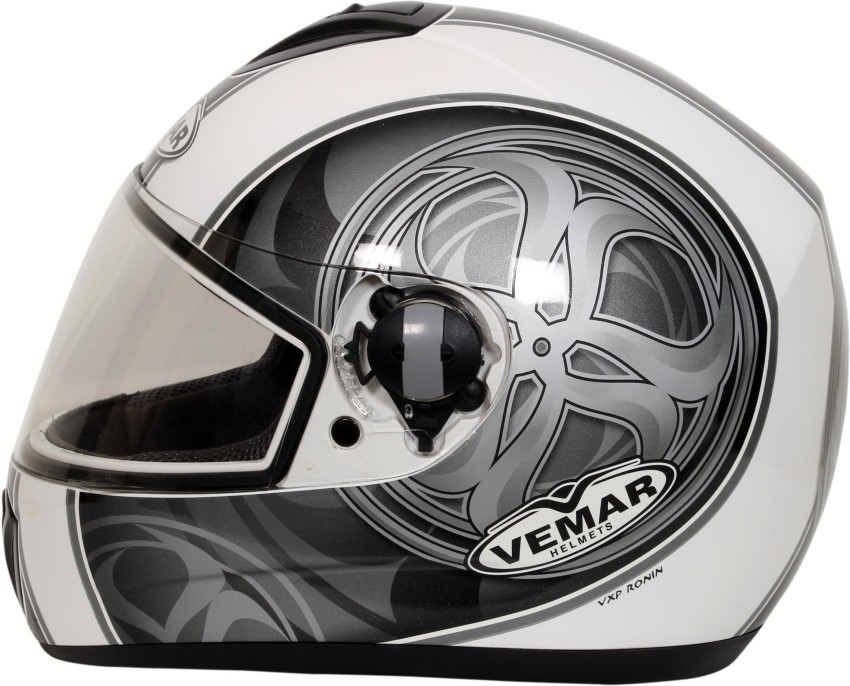 Vemar Vxp Glossy White Ronin Motorbike Helmet Buy Vemar Vxp