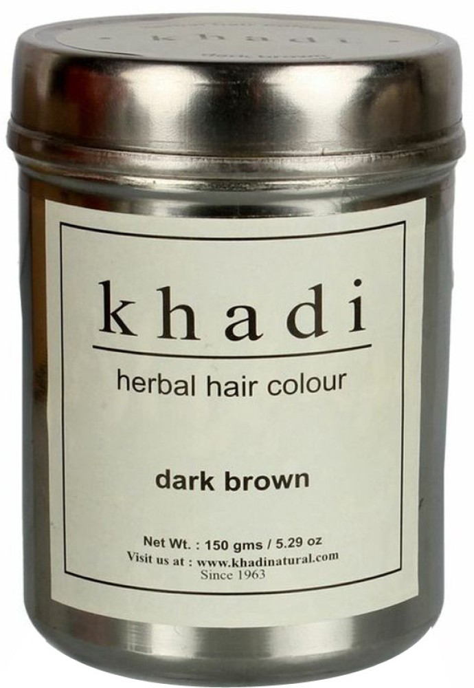 Natural colour: Khadi herbal hair colour dark brown