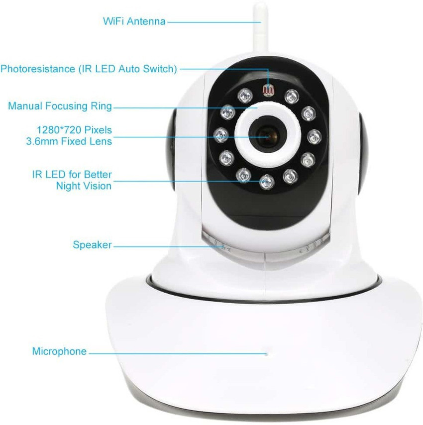 VibeX Intelligent Onvif YY HD WiFi Audio IP Security Camera