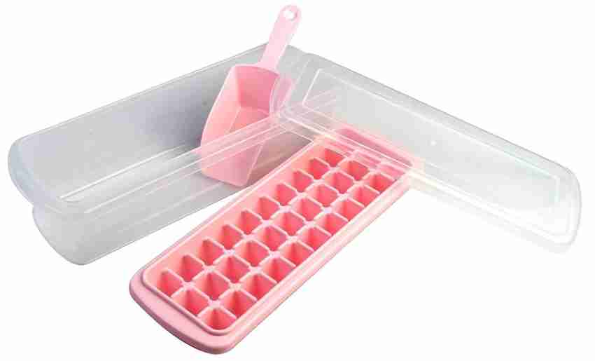 Ice Cube Trays for Freezer with Lid-37 Grid Silicone for Small Ice Cube  Molds,Easy-Release Reusable in Organizer Bins or Ice Bucket for Cocktail  bar