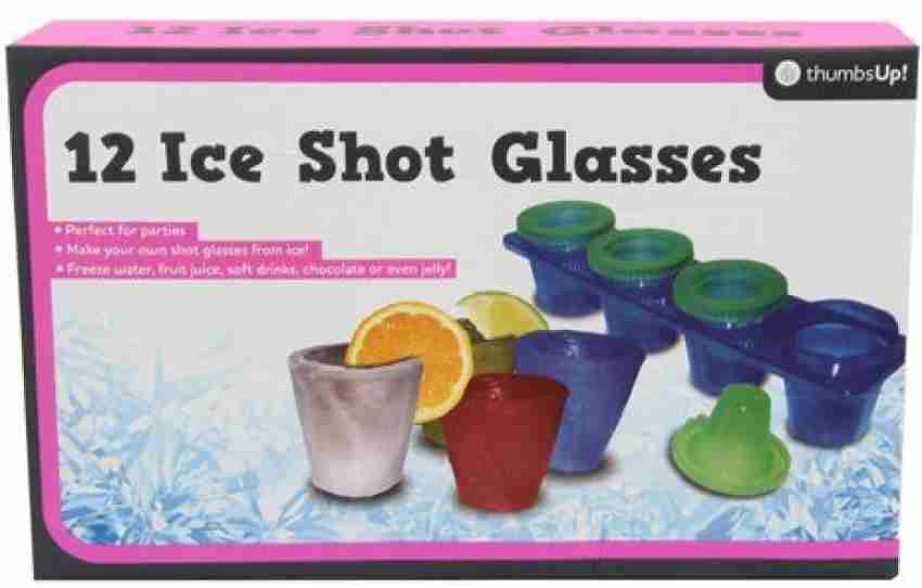 4 -Cup Ice Cube Shot Shape Silicone Shooters Glass Freeze Molds