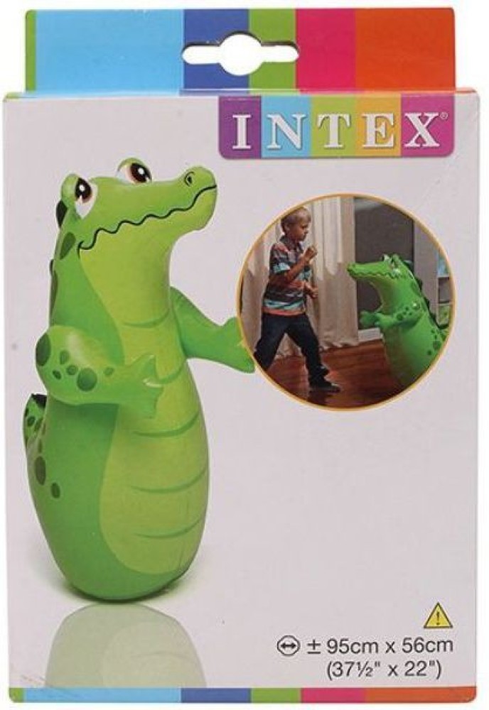 INTEX Crocodile Shape - Green Inflatable 3-D Punching Bop Bag Price in  India - Buy INTEX Crocodile Shape - Green Inflatable 3-D Punching Bop Bag  online at