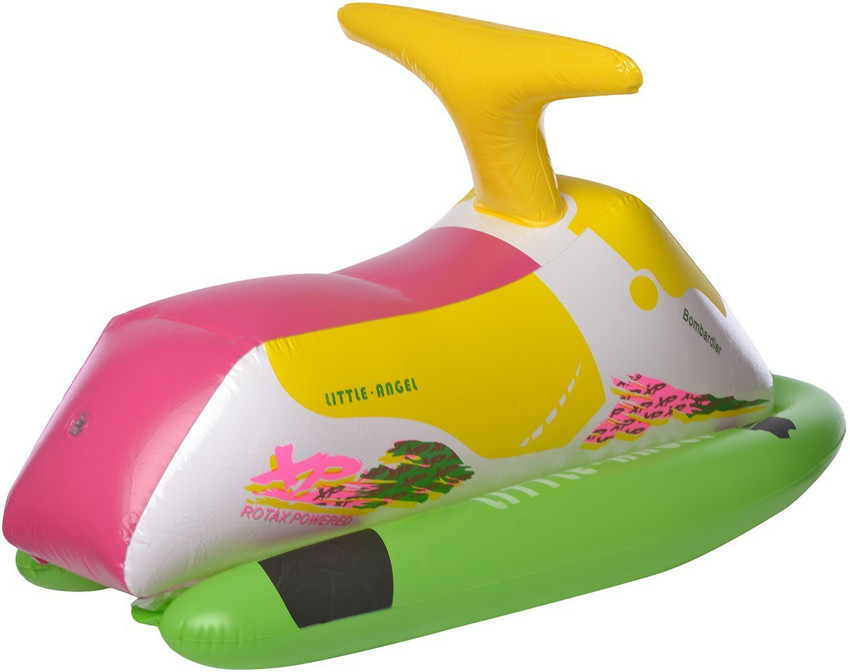 EZ Life Bike Toy cum Float for Kids Swimming Mix Color Inflatable