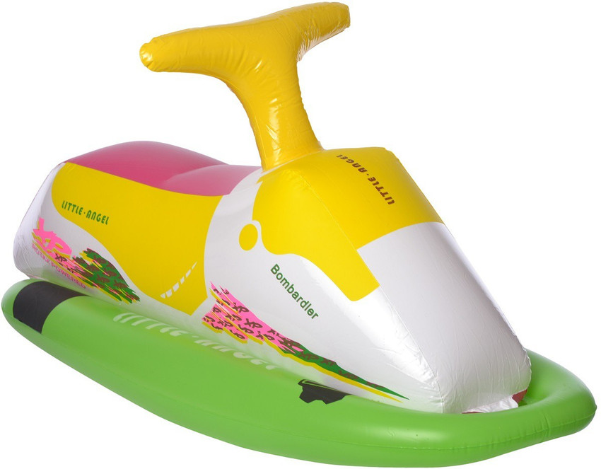 Inflatable outlet bicycle toy