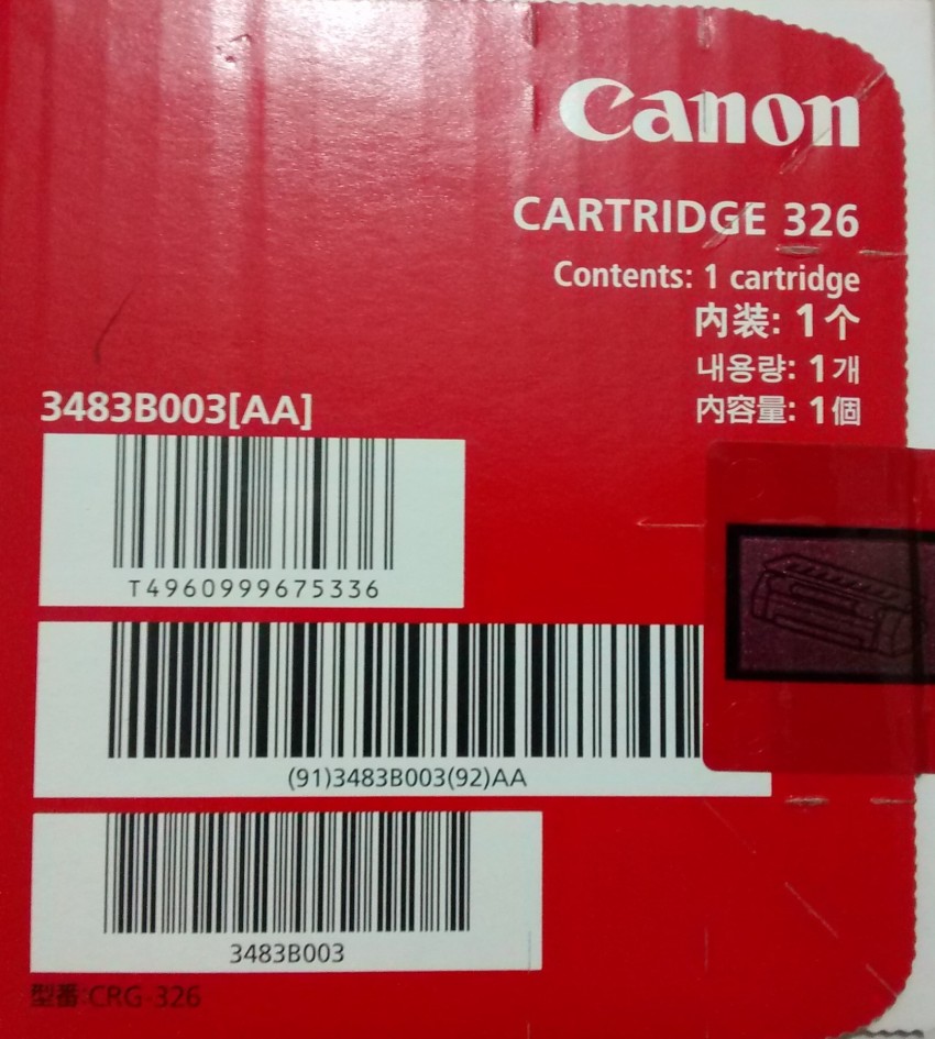 Canon 326 Black Ink Toner - Canon : Flipkart.com