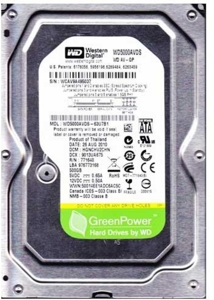 Western Digital製HDD 快 WD5000AVDS 500GB SATA300 [管理:1000014304]