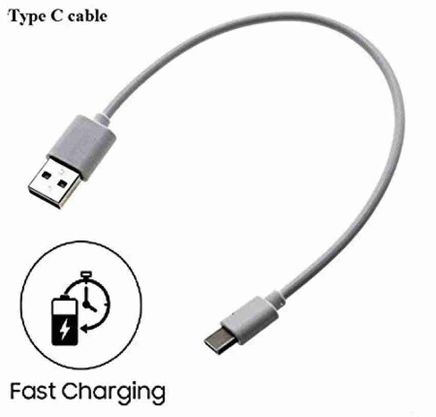 Kurzes Kabel USB-A auf USB-C Type-C 20CM Quick Charge für Android