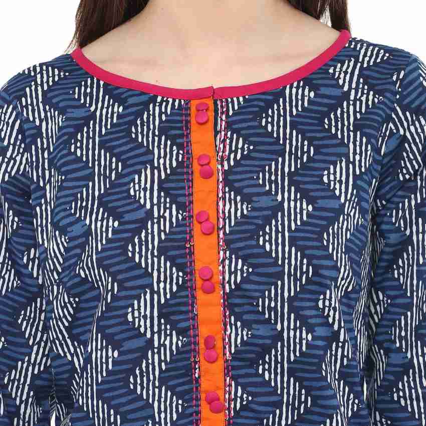 Buy Indigo Kurtas for Women by Rangmanch by Pantaloons Online