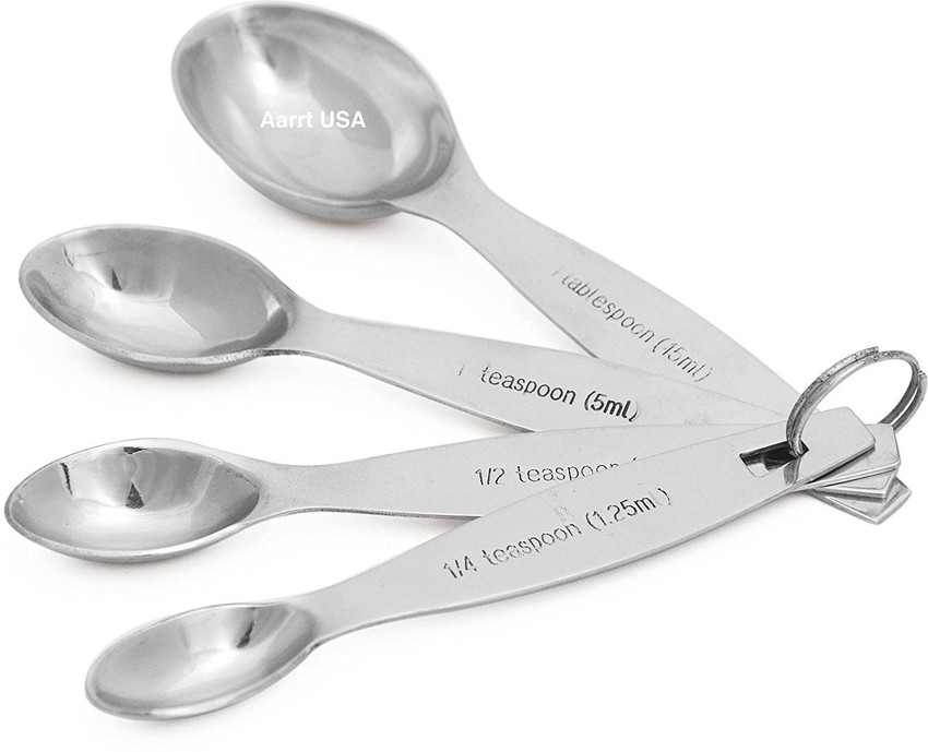 Aarrt 1 4 tsp 1.25 ml 1 2 tsp 2.5 ml 1 tsp 5 ml 1 Tbsp 15 ml Measuring Cup Set Price in India Buy Aarrt 1 4 tsp 1.25 ml 1 2 tsp 2.5 ml 1 tsp 5 ml 1 Tbsp 15 ml Measuring Cup Set online at Flipkart
