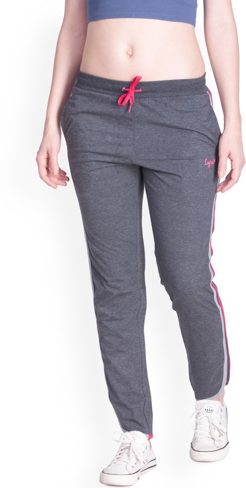 Buy Lyra Solid Women Grey Track Pants Online at Best Prices in India