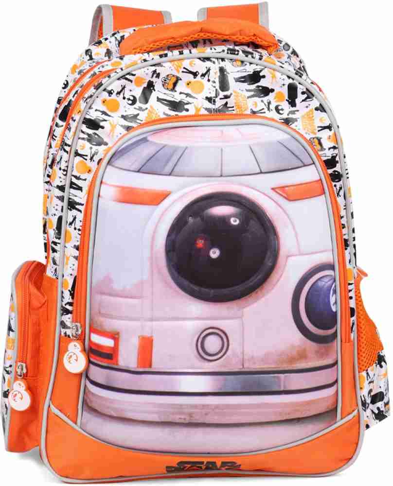 Lucasfilm Star Wars BB8 Orange and White School Bag 18  inches (Secondary 3rd Std Plus) School Bag - School Bag