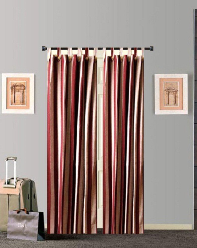 Tidy 190 Cm 6 Ft Cotton Door Curtain Pack Of 2 Online At Best In India Flipkart Com
