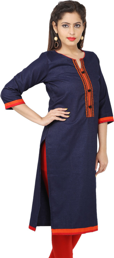 86 OFF on Indo Era Women Printed Straight KurtaOrange on Flipkart   PaisaWapascom