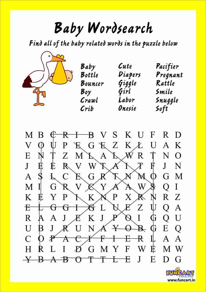 Baby shower puzzle cheap