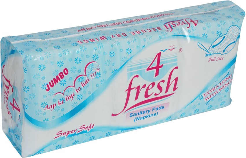 4 Fresh Ultra With WIngs Sanitary Pad, Buy Women Hygiene products online  in India