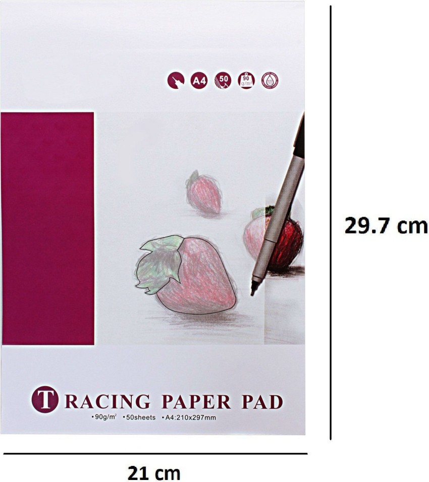 Shrih A4 Size 90 GSM Tracing Paper Sketch Pad Price in India - Buy