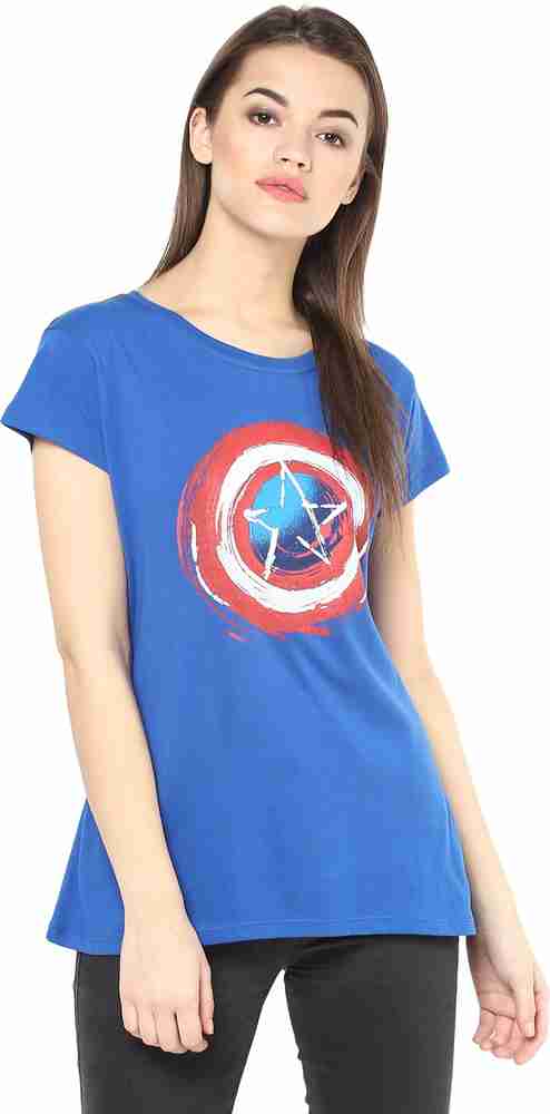 Captain america t top shirt womens