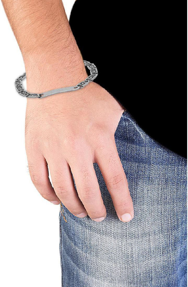 Dare for Voylla Stainless Steel Silver Bracelet Price in India