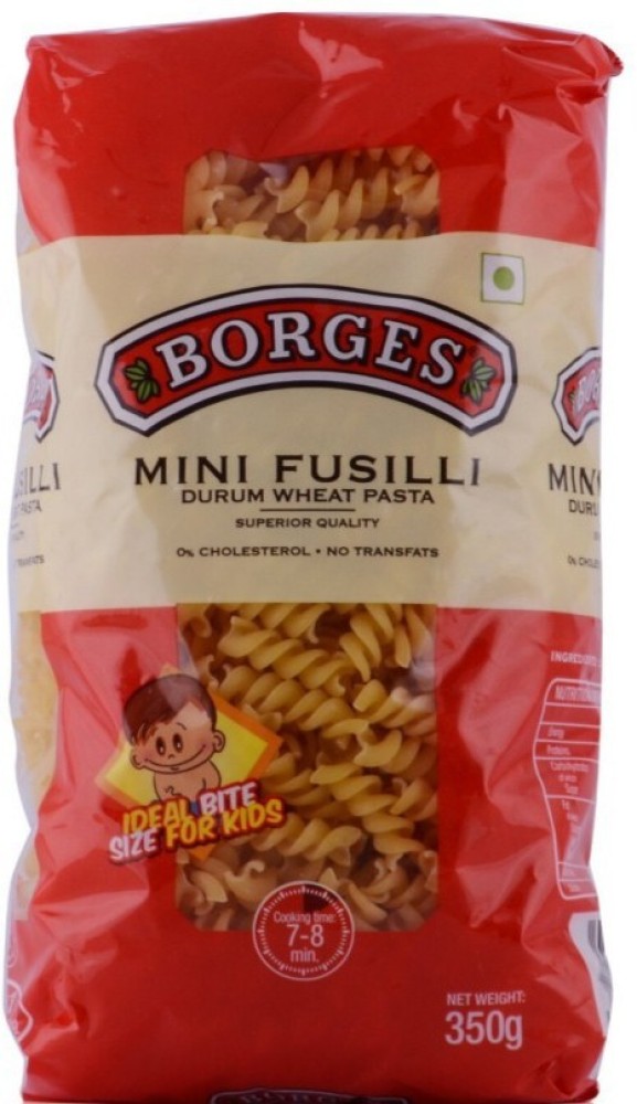BORGES Mini 350 gm (Pack of 2) Fusilli Pasta Price in India - Buy BORGES  Mini 350 gm (Pack of 2) Fusilli Pasta online at