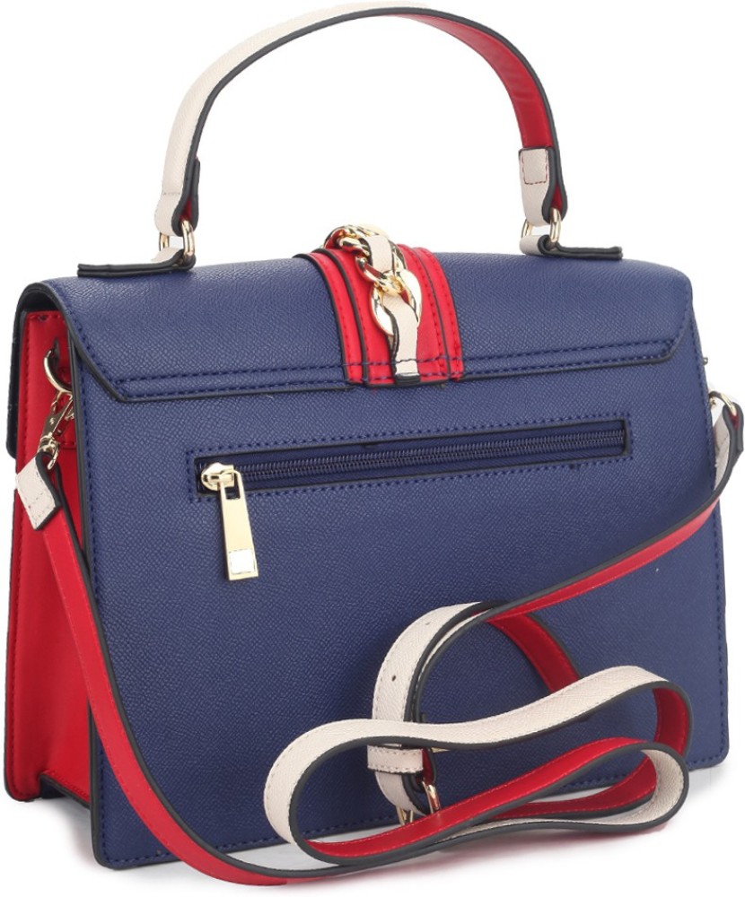 Buy ALDO Women Multicolor Hand held Bag Navy Off White Red