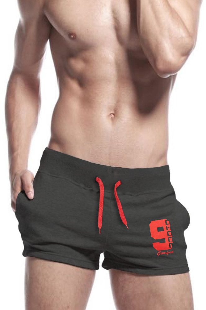 RODID Solid Men Grey Running Shorts Buy Charcoal Melange RODID
