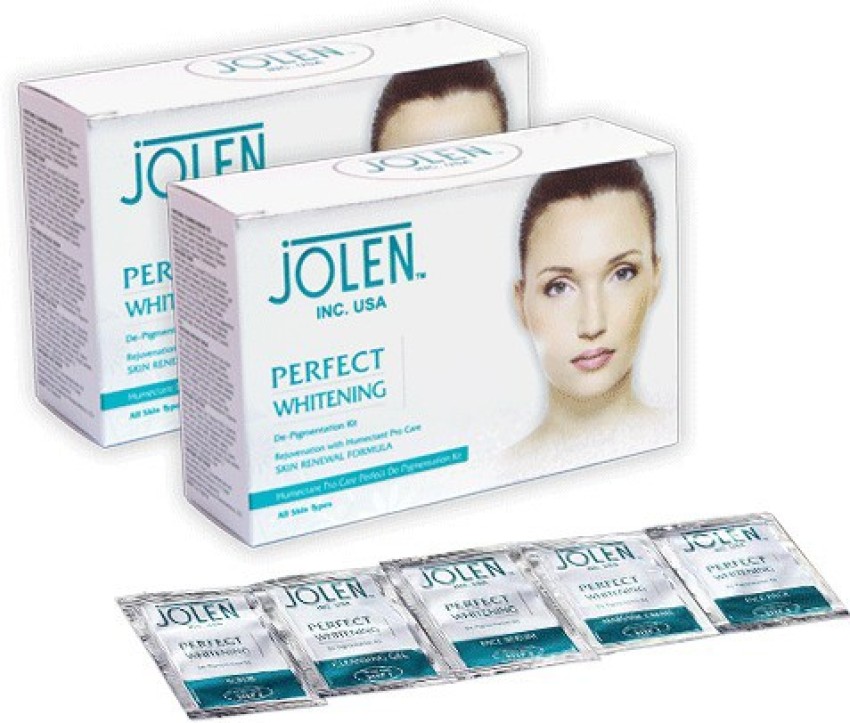 JOLEN Perfect Whitening Glow Facial Kit Twin Pack Price in