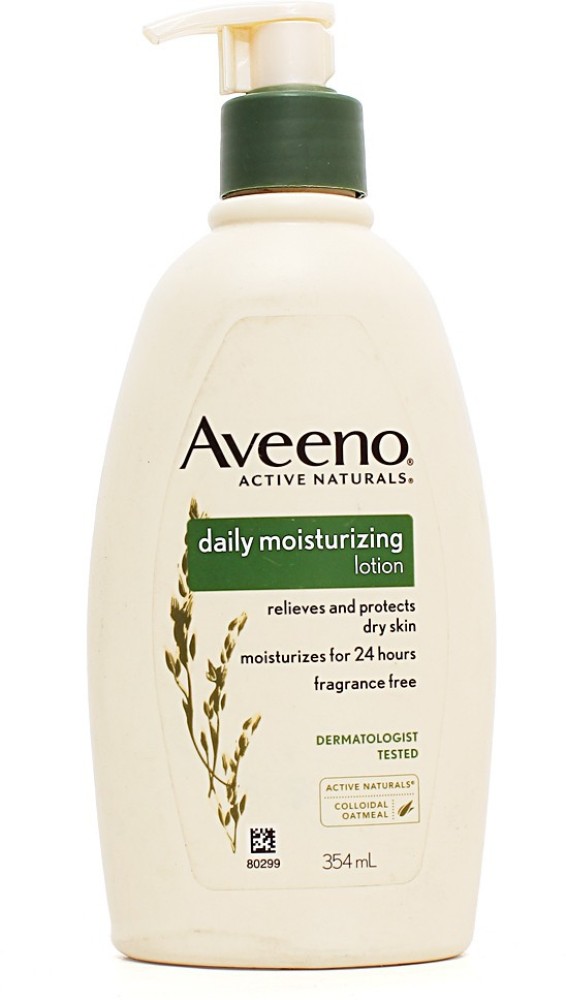 Aveeno Active Naturals Daily Moisturizing Lotion with Colloidal Oatmeal,  354ml - Price in India, Buy Aveeno Active Naturals Daily Moisturizing  Lotion with Colloidal Oatmeal, 354ml Online In India, Reviews, Ratings &  Features