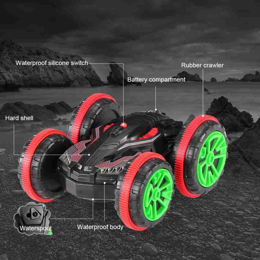 Variety Gift Centre 2.4G 4WD Waterproof Amphibious Double sided RC Stunt Car 360 Rotation 2.4G 4WD Waterproof Amphibious Double sided RC Stunt Car 360 Rotation shop for Variety Gift Centre products in