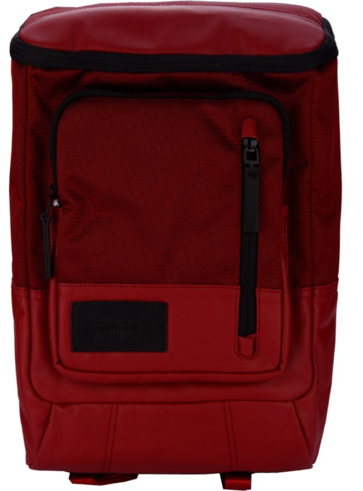 Red calvin deals klein backpack