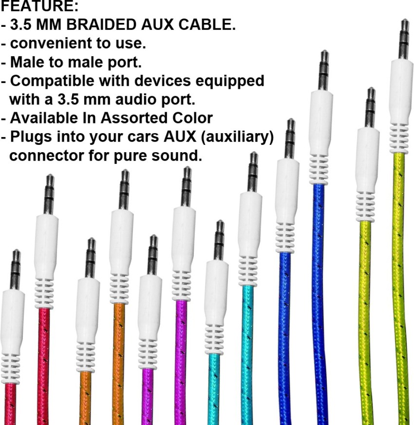 Cable aux 3.5 colores