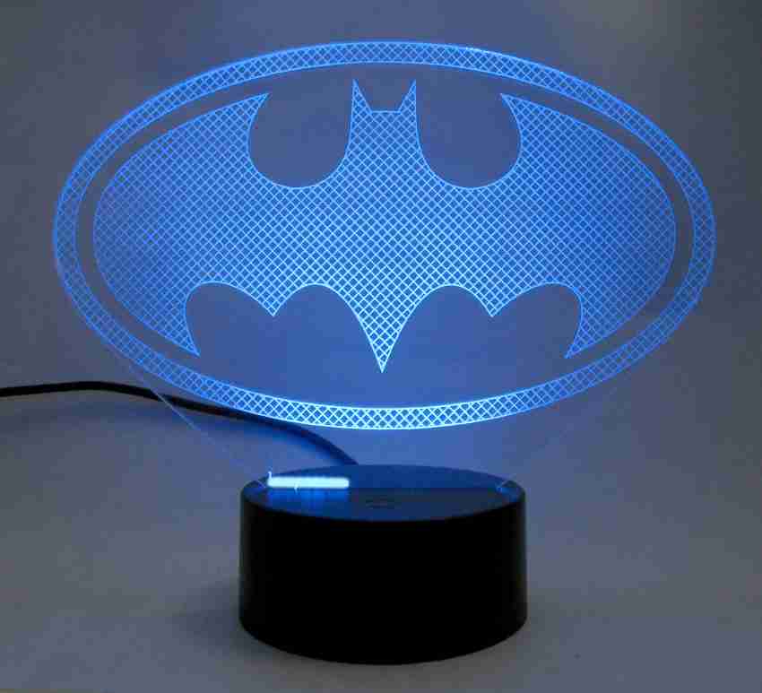 varna crafts Lampees 3D Illusion Batman Logo Led Night Lamp Price