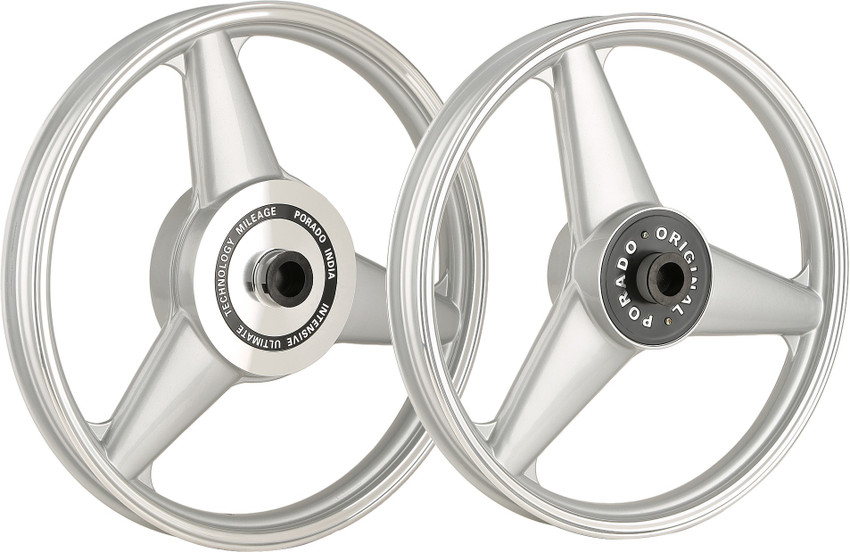 Autofy Porado 3 Point Star Front Rear Alloy Aluminium Royal