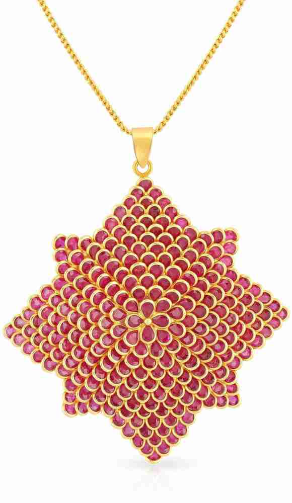 Ruby necklace clearance in malabar gold