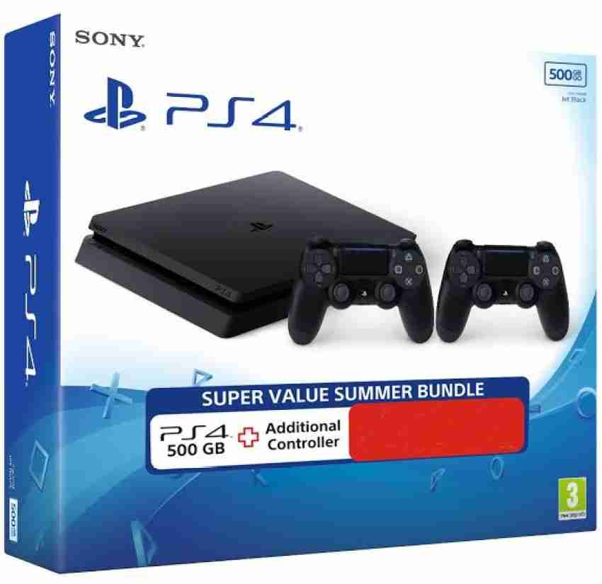Sony PlayStation 4 (PS4) Slim 500 GB with Extra Dual Shock 4 Controller  Price in India - Buy Sony PlayStation 4 (PS4) Slim 500 GB with Extra Dual  Shock 4 Controller Jet Black Online - SONY 