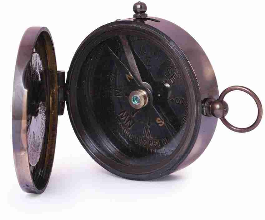 Antikcart Royal Navy 2 inches Brass Compass Collectible Decor