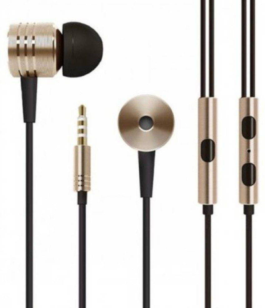 VOZC Stereo Wired Headphones Earphone Piston Gold ON7 GOLDEN