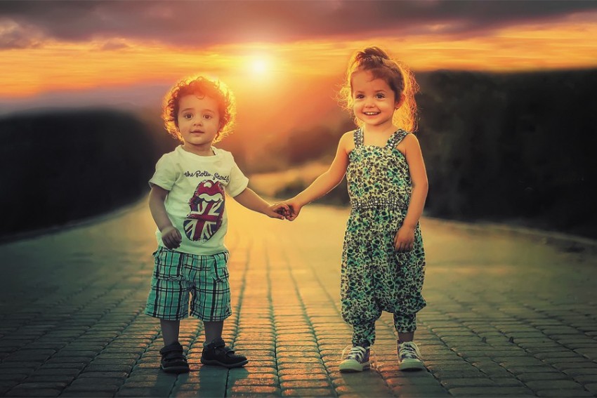 boy and girl best friends in love