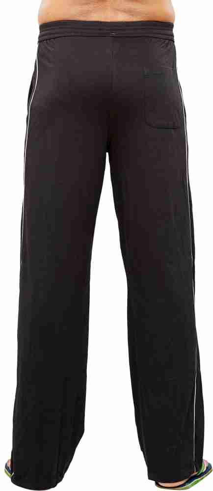 BumChum Solid Men Black Track Pants - Buy BumChum Solid Men Black