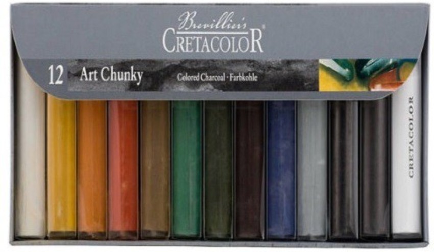 Cretacolor Art Chunky Charcoal Sticks Set 12pc
