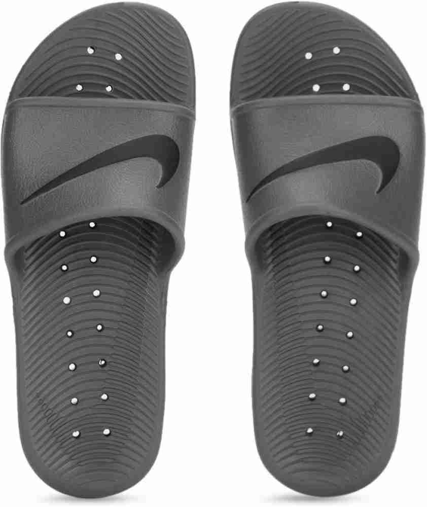 NIKE Men KAWA SHOWER Slides Buy DARK GREY BLACK Color