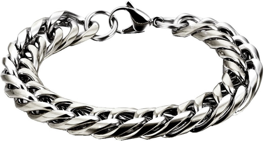 Mens silver cheap bracelet flipkart