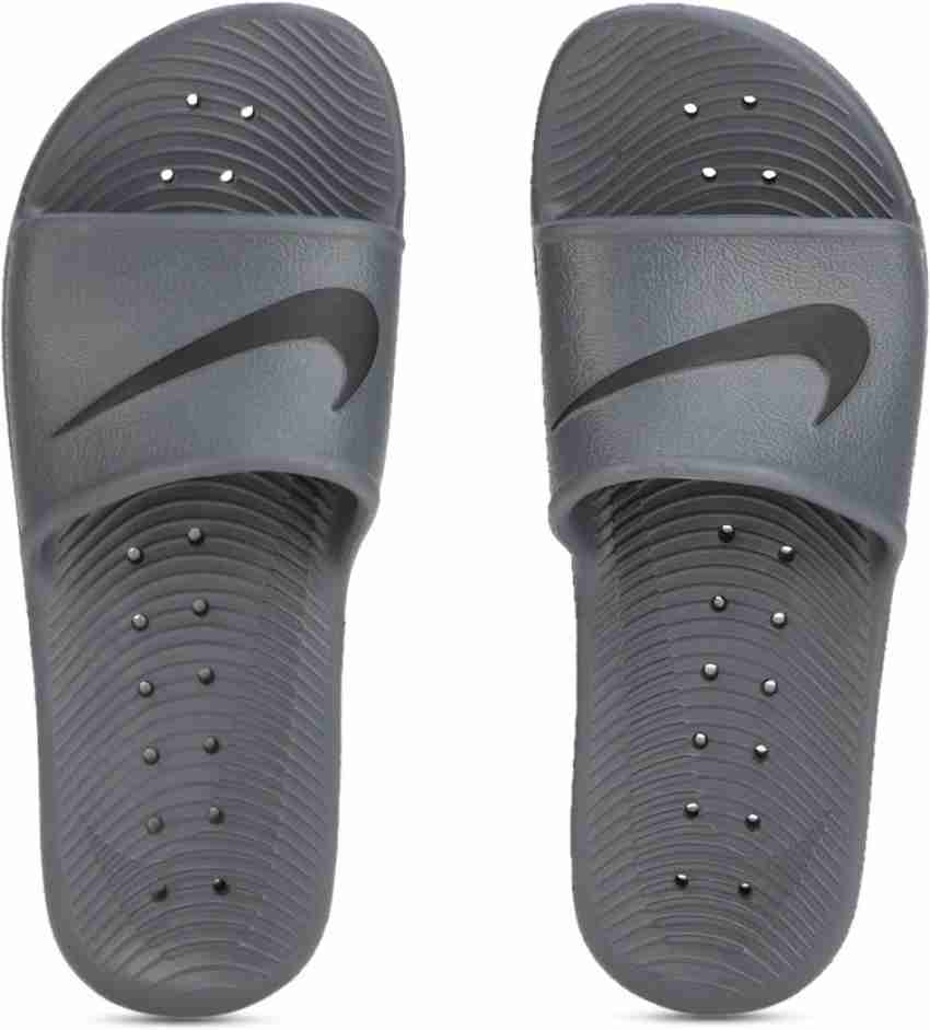 NIKE Men KAWA SHOWER Slides Buy DARK GREY BLACK Color