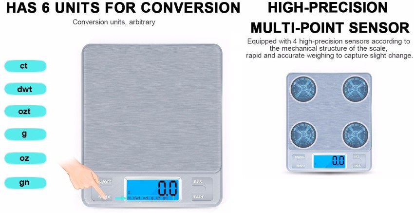 Portable Digital Weighing Scales - Set Of 4