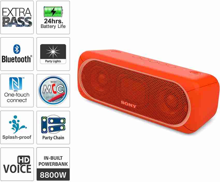 Sony xb30 battery shop capacity
